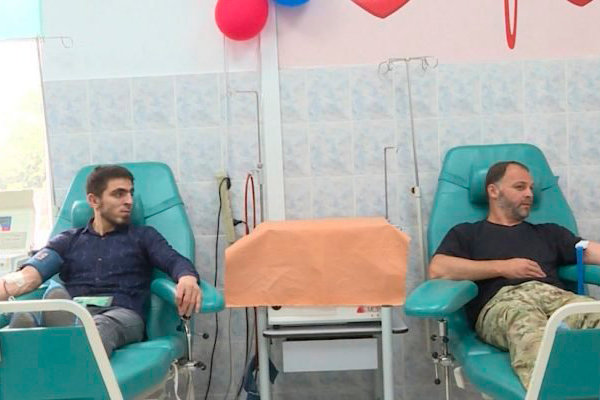 Ингушский фонд «Клуб добрых людей» провел акцию на республиканской станции переливания крови